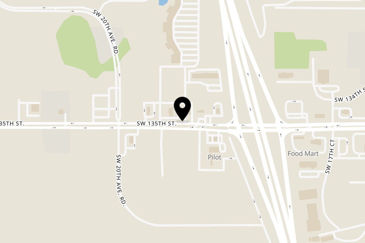 Map showing the location of Mi Tierra Latina on 2105 SW Hwy 484 in Ocala